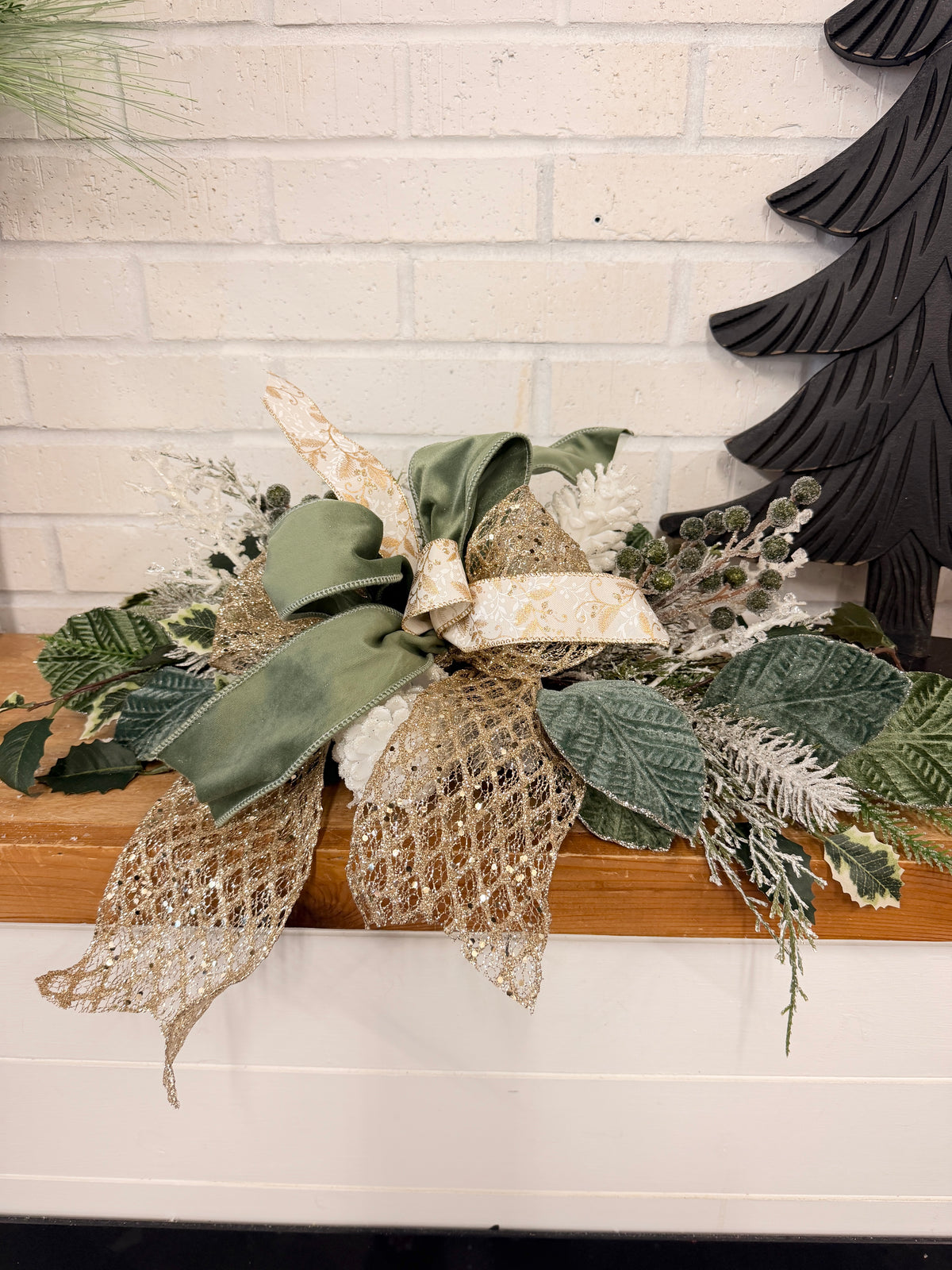 Iced Evergreen Swag Kit