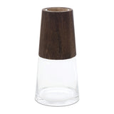 Glass & Wood Modern Vase -2 Styles