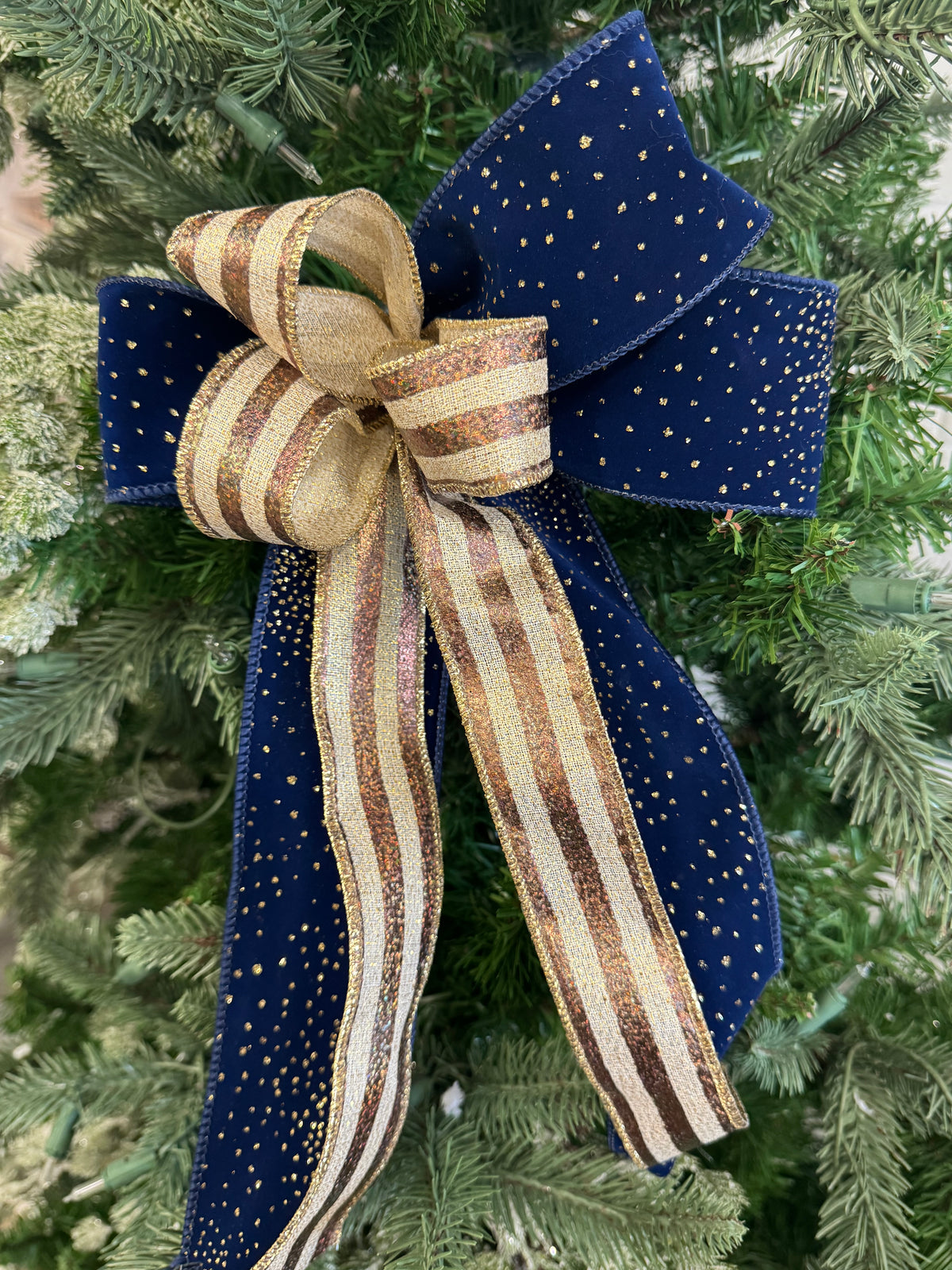 Navy Night Bow