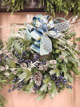 27" Frosty Forest Wreath