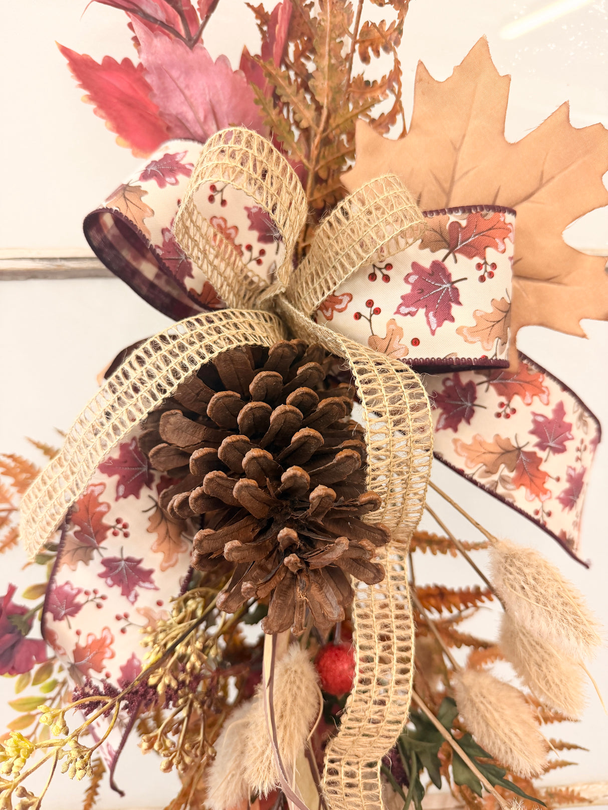 Harvest Leaves Bow