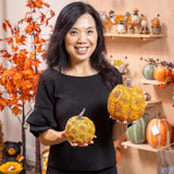 Harvest Blossom Sunflower Resin Pumpkin - 2 Sizes