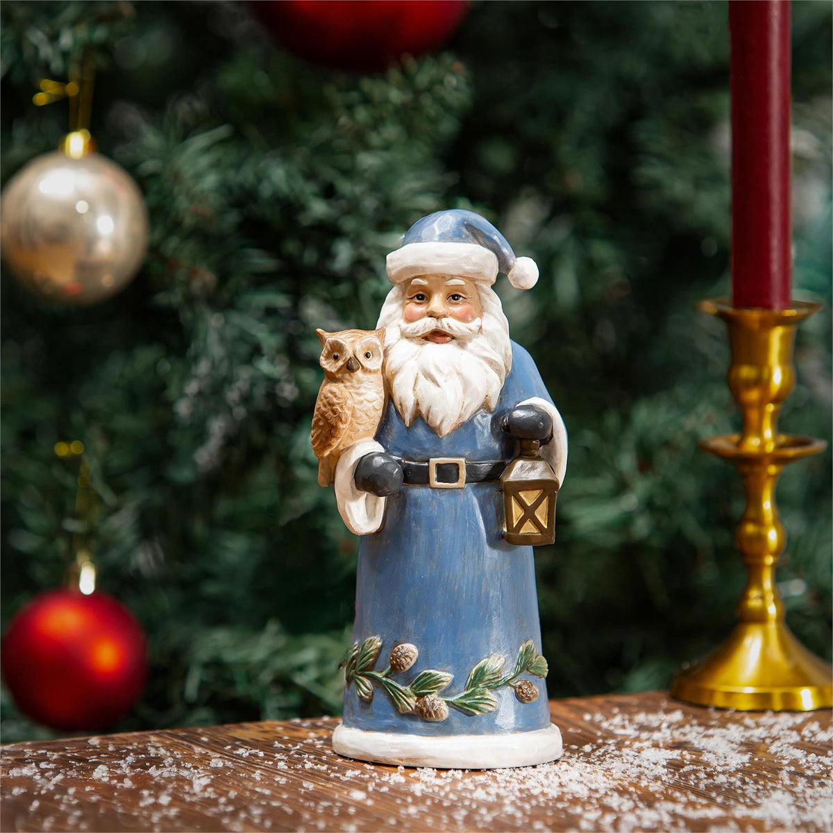 Woodland Storybook Santa with Owl