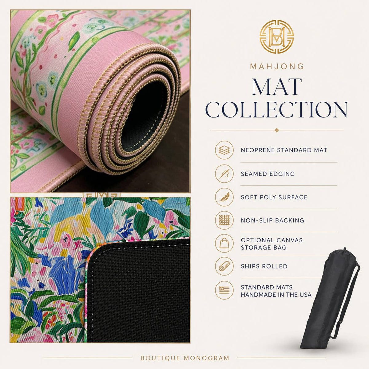 Mahjong Mat 31" Neoprene Winnie