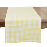 Yellow Traditional Gingham Table Runner