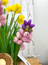 15" Spring In Bloom Centerpiece