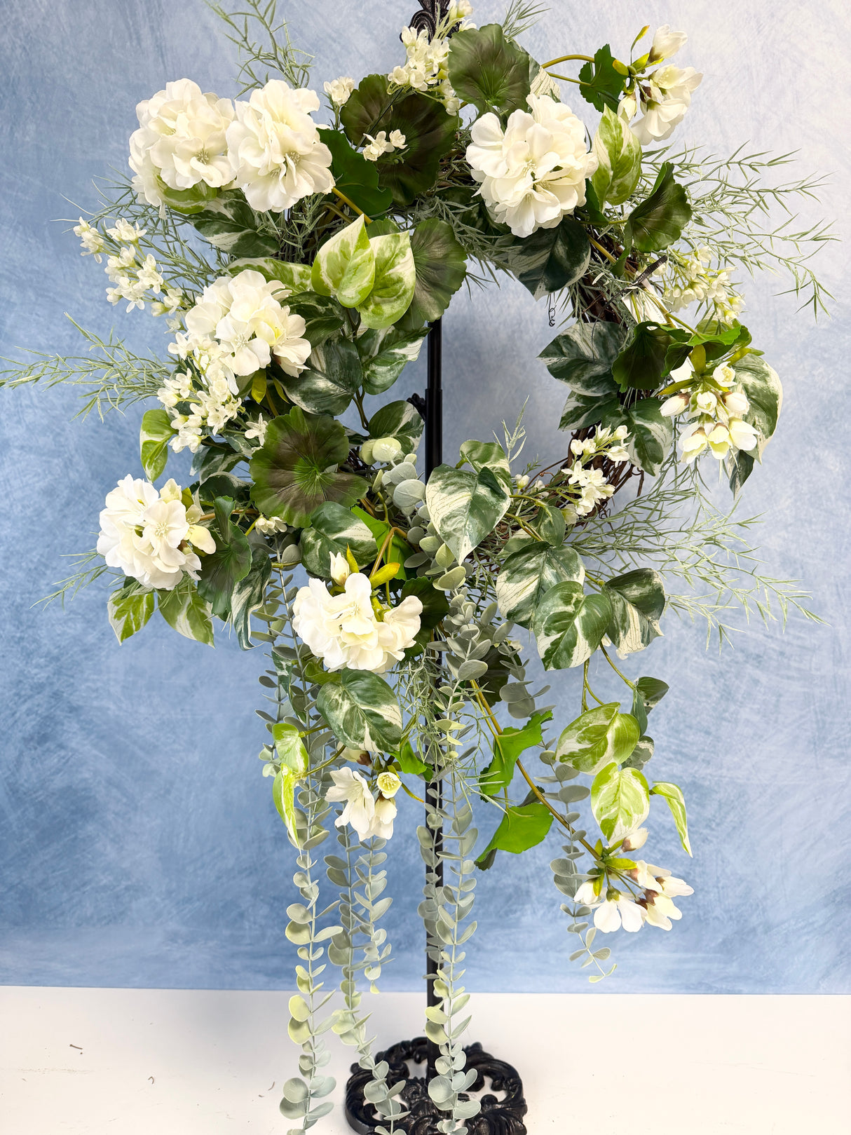 35" UV Protect Fresh Picked Blooms Wreath