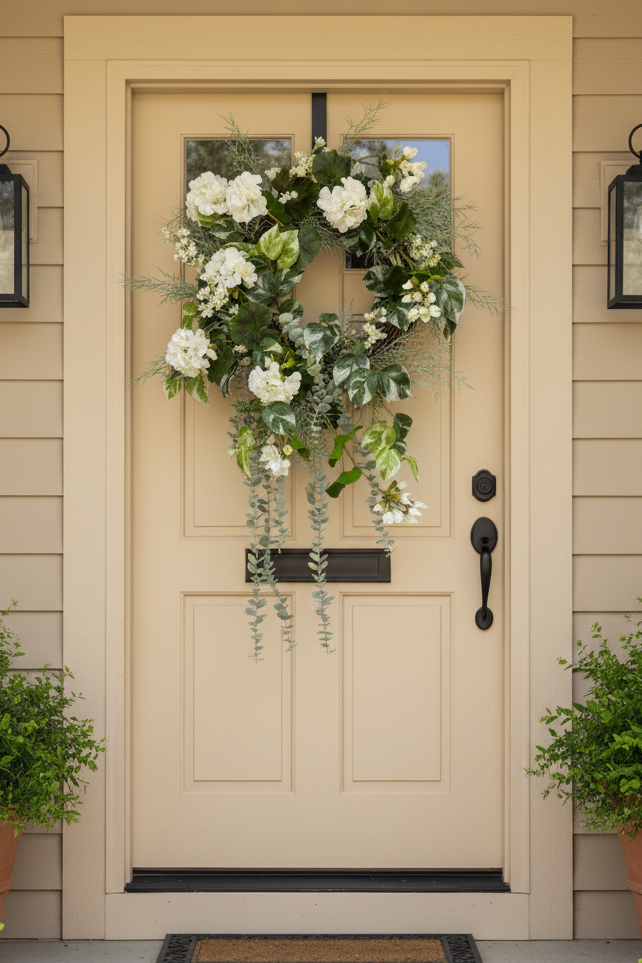35" UV Protect Fresh Picked Blooms Wreath