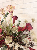 26" Burgundy Breeze Centerpiece