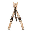 Pair of Skis with Poles for Christmas home decor from Magnolias Home Decor
