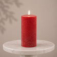 Fia Red Wax LED 3x6" Candle