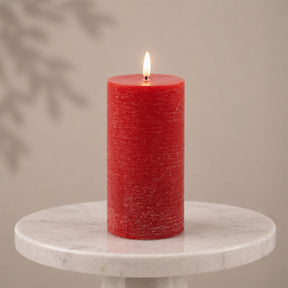 Fia Red Wax LED 3x6" Candle