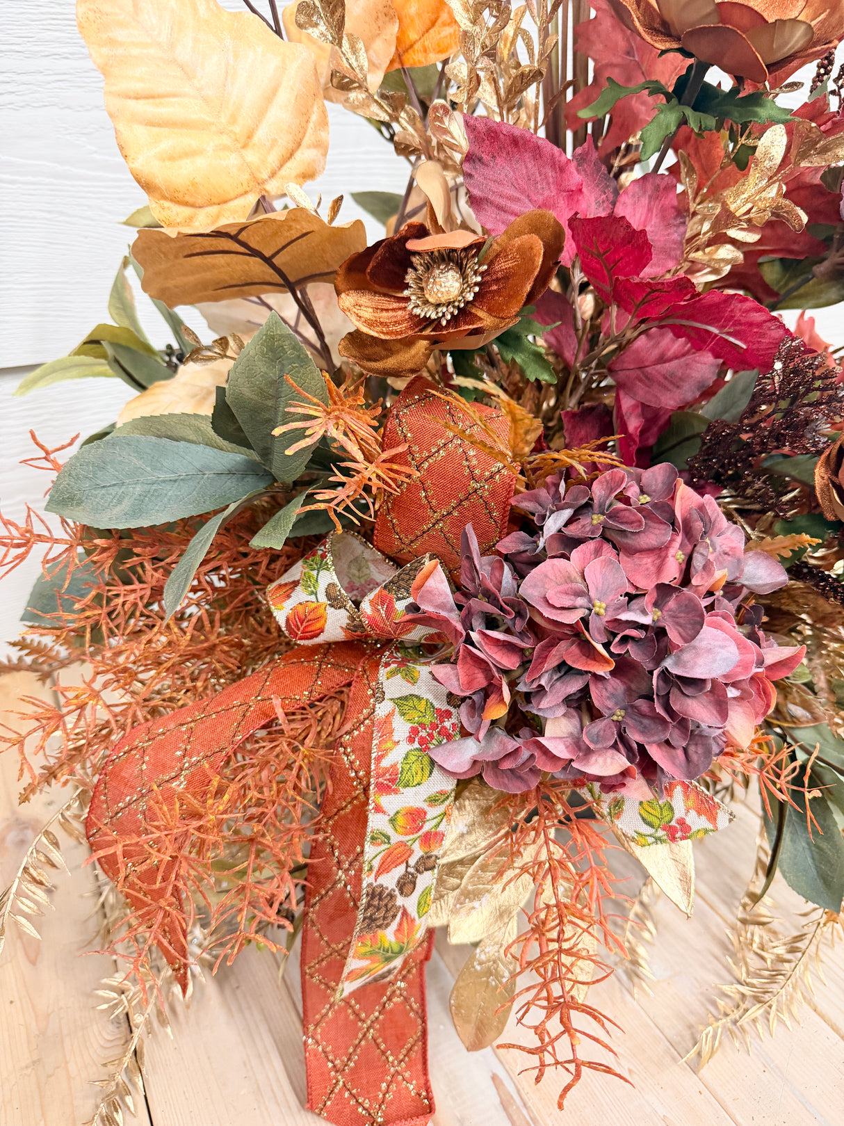 33" Fires of Fall Porch Pot