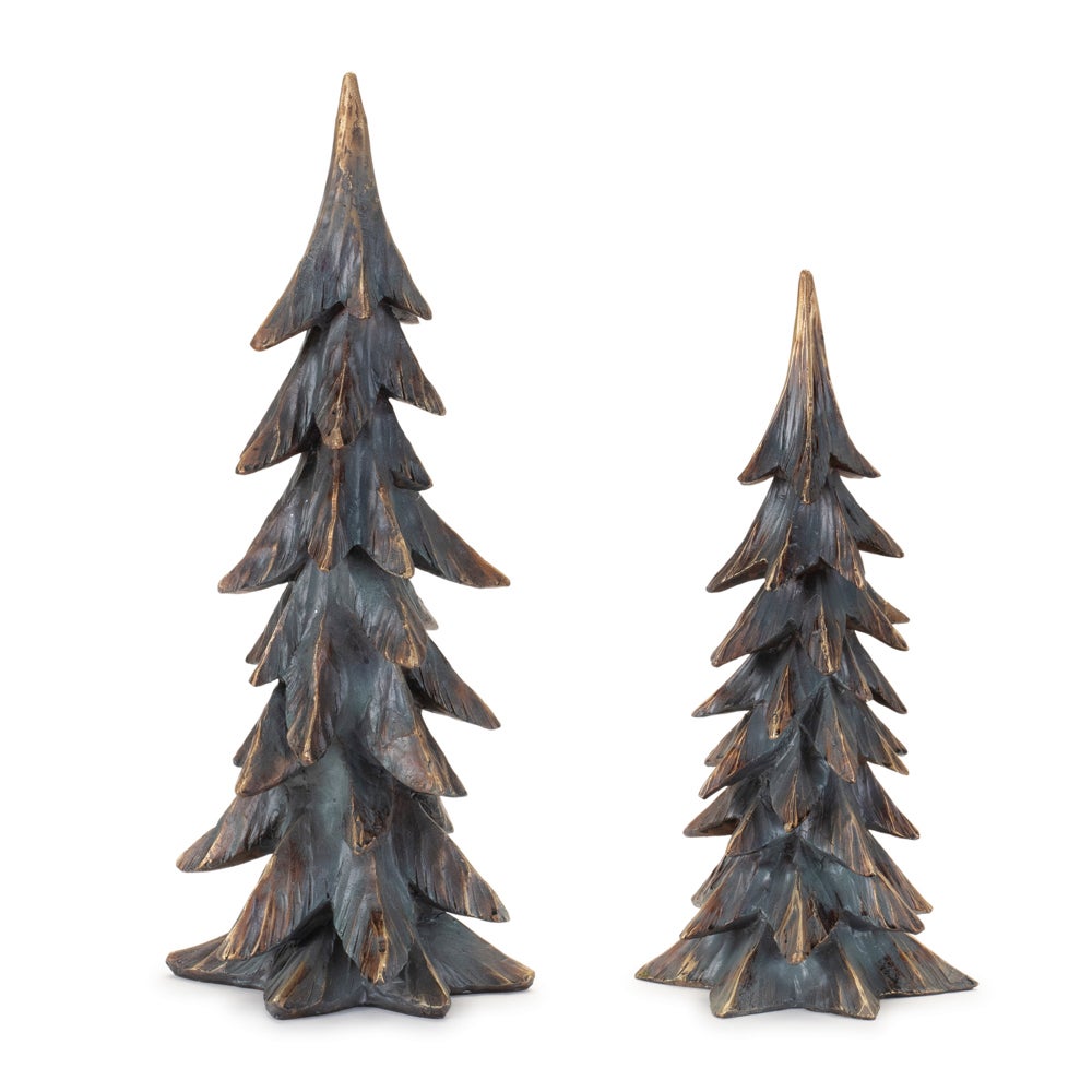Antiqued Bronze Resin Tree for Christmas home decor from Magnolias Home Decor