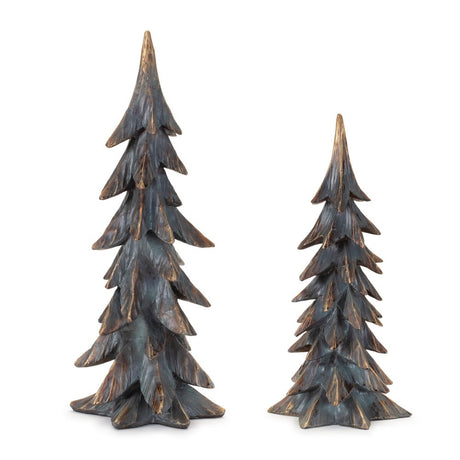 Antiqued Bronze Resin Tree for Christmas home decor from Magnolias Home Decor