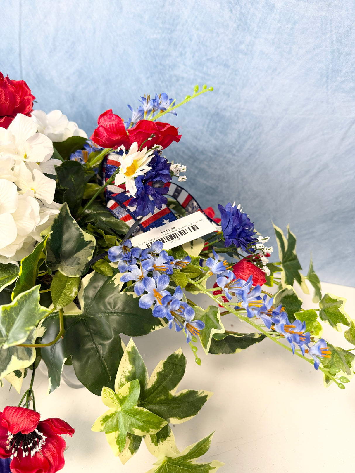 28" Never Forgotten Memorial Saddle