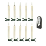 Ivory Christmas Tree Candle Clip Set for Christmas home decor from Magnolias Home Decor