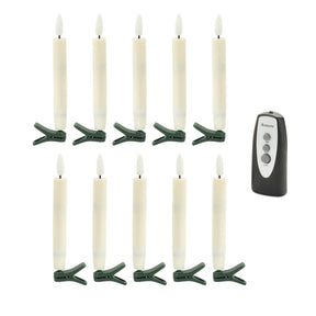 Ivory Christmas Tree Candle Clip Set for Christmas home decor from Magnolias Home Decor