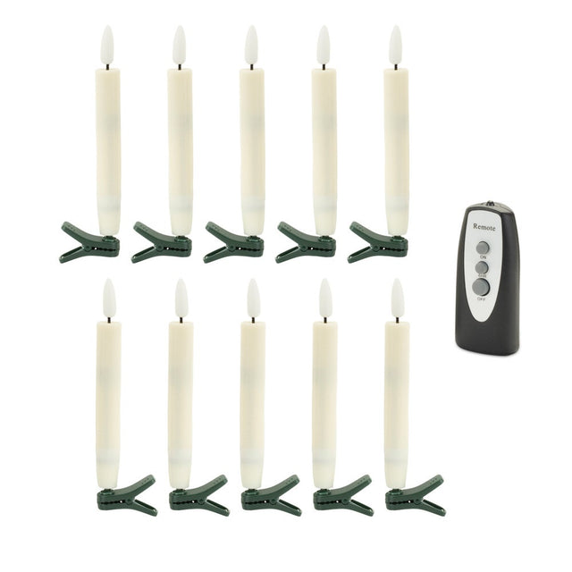 Ivory Christmas Tree Candle Clip Set for Christmas home decor from Magnolias Home Decor