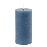 Fia Blue Wax LED 3x6" Candle