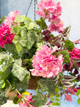 UV Protect Pink A Boo Hanging Basket Kit