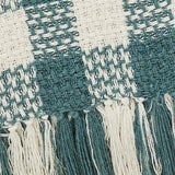 River Blue Heritage Check Throw Blanket