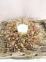 4.5" Ambermist Sage Candle Ring