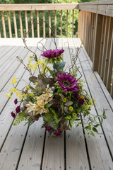 26" Plum Prairie Glow Porch Pot