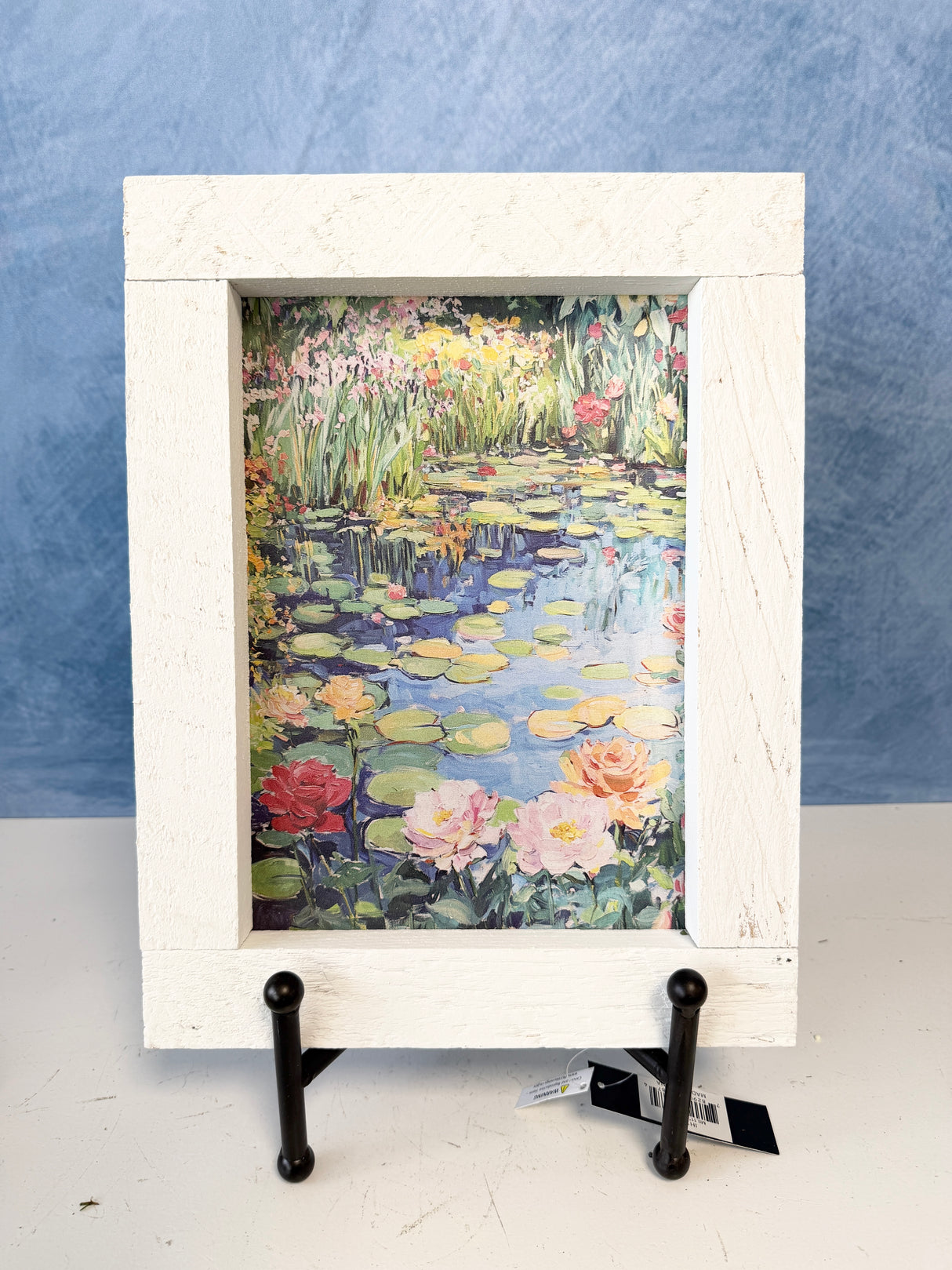 Flower Pond Wood Framed Art