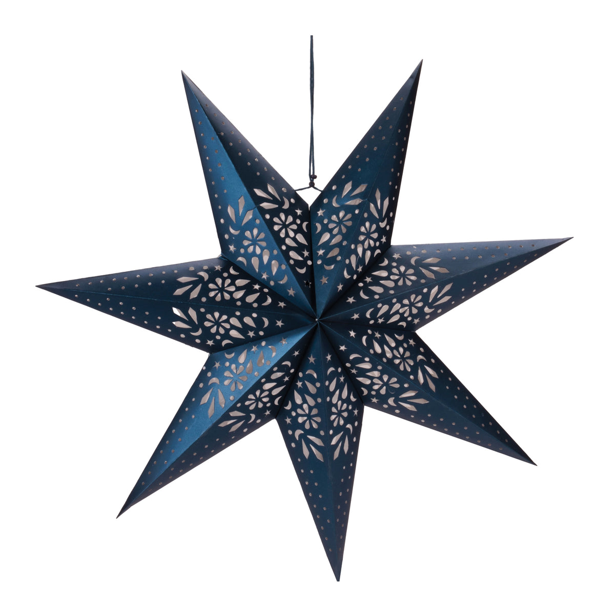 Navy Star Paper Ornament