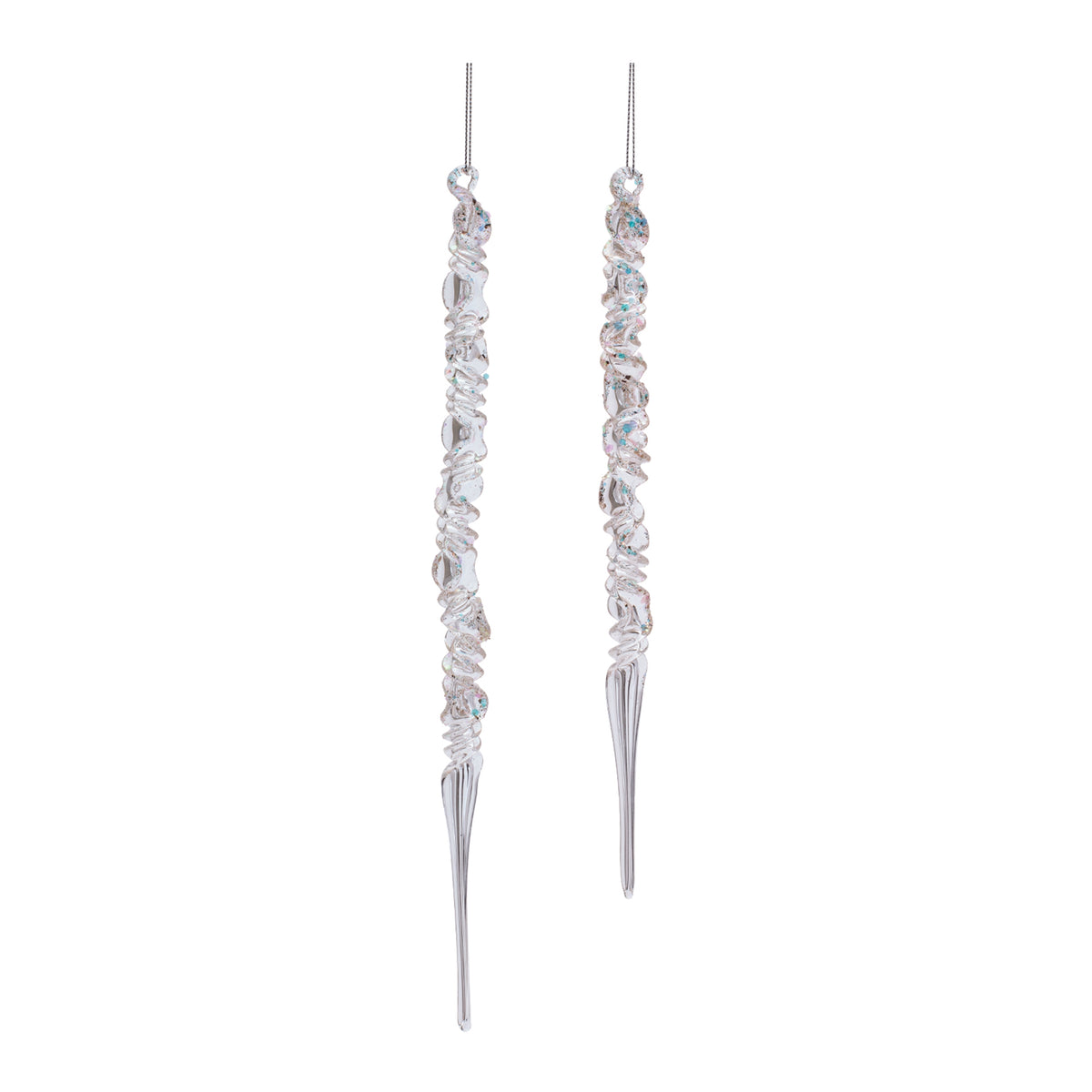 Groovy Icicle Opal Ornament Set of 2