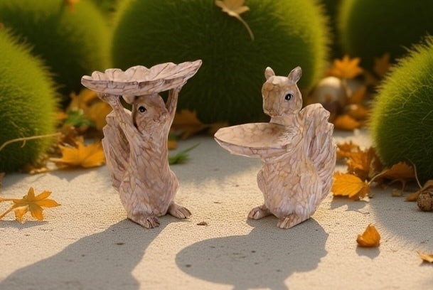Greedy Squirrel Feeder for Fall home decor from Magnolias Home Decor
