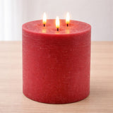 Fia Red 6x6" 3 Wick Candle