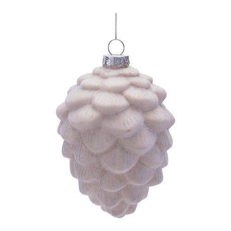 Frosted Pinecone Ornament for Christmas home decor from Magnolias Home Decor