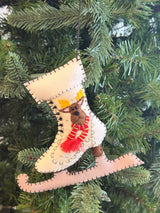 Handmade Ice Skate Ornament