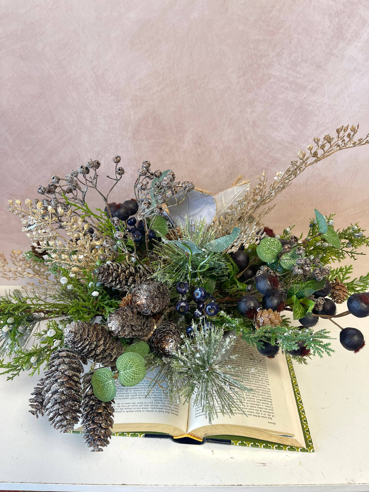 21" Rustic Sparkle Centerpiece