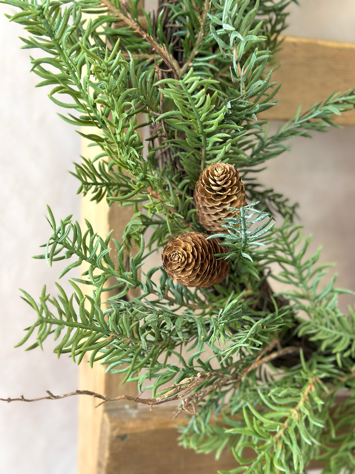 23" All Is Calm Pine Wreath