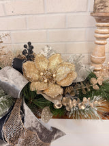 45" Black Velvet Christmas Swag