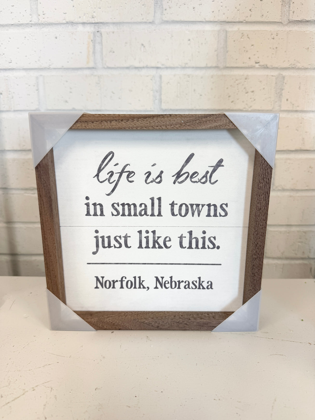 Life Is Best In Small Town Norfolk Wood Art