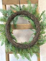 23" All Is Calm Pine Wreath