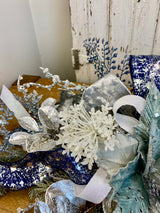 33" Frosted Holiday Grace Swag