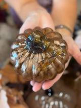 Cortland Glass Curly Stem Pumpkin