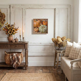 Pastel Pumpkin Arrangement Wood Art