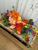 17" Summer Market Bloom Swag