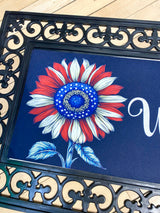 Patriotic Vibrant Sunflower Sassafras Switch Mat