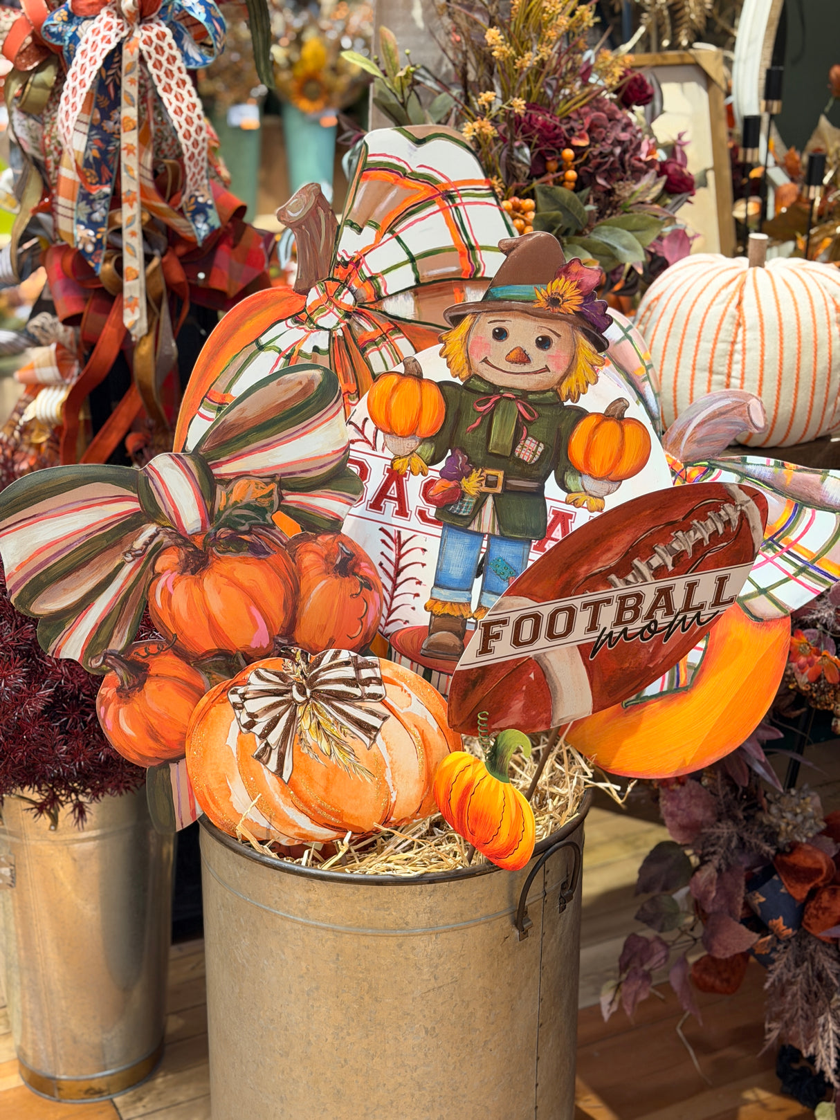 Scarecrow Nutcracker Garden Stake
