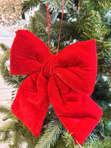Red Velvet Bow Ornament