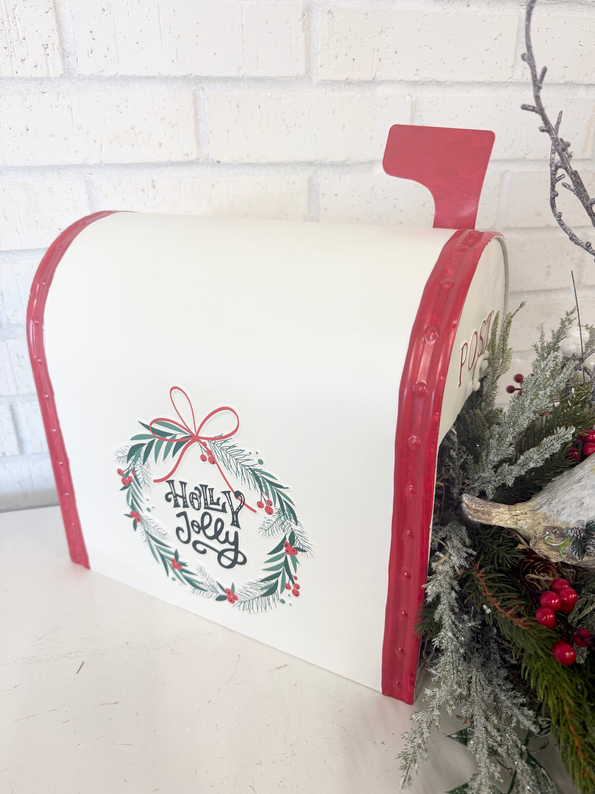 25" Sending Warm Wishes Mailbox