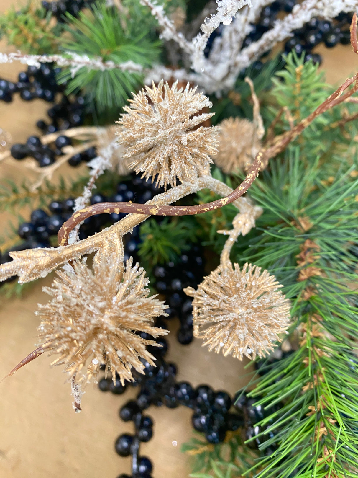 52" Frosty Berries Garland