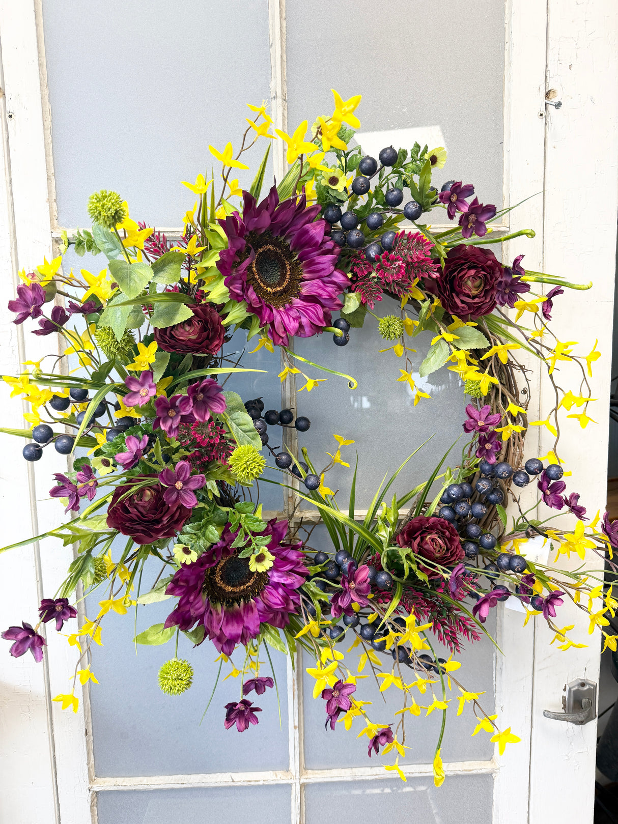 25" Purple Rain Garden Wreath